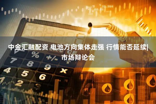 中金汇融配资 电池方向集体走强 行情能否延续|市场辩论会