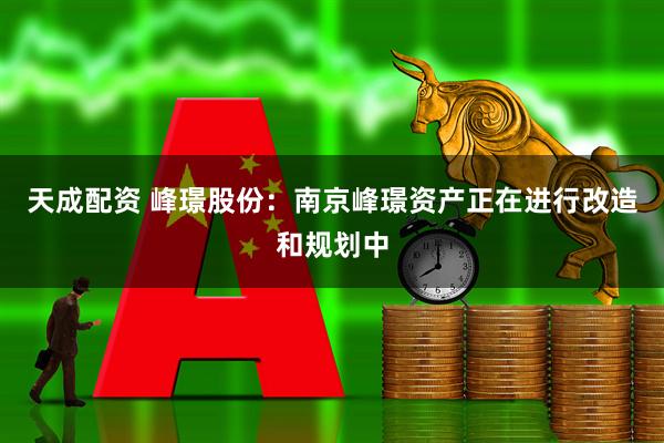 天成配资 峰璟股份：南京峰璟资产正在进行改造和规划中