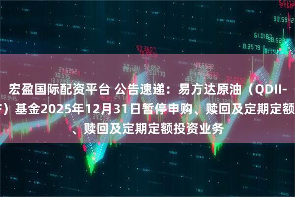 宏盈国际配资平台 公告速递：易方达原油（QDII-LOF-FOF）基金2025年12月31日暂停申购、赎回及定期定额投资业务